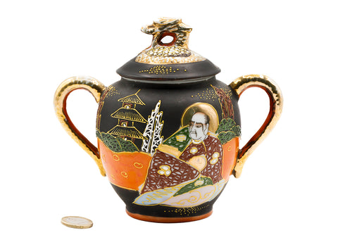 Satsuma Japans handbeschilderd porseleinen vat # 93776