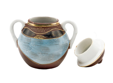 Satsuma Japanese hand painted porcelain vessel  # 93783