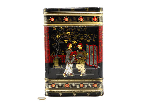 Grote vintage blikken theeblik # 93787