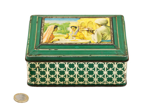 Vintage tin tea can, "assam tea"  # 93790