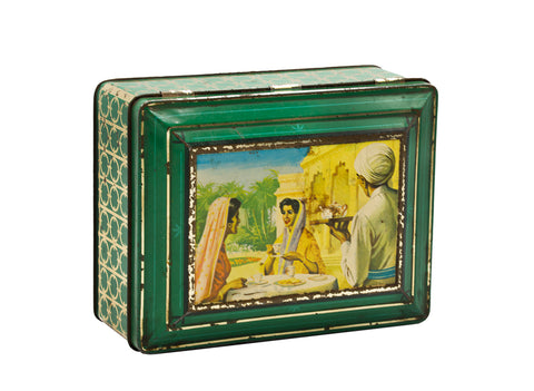 Vintage tin tea can, "assam tea"  # 93790