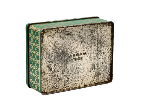 Vintage tin tea can, "assam tea"  # 93790