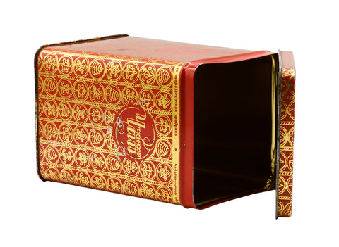 Zeldzame USSR Sovjet "Georgische thee" blikken theeblik, Tbilisi theefabriek, # 93792