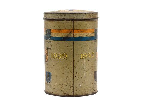 Vintage tin can, 1939-1945 WWII Winners  # 93793