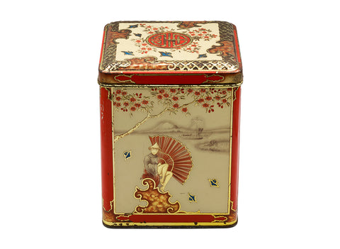 Huge vintage tin tea caddy  # 93797