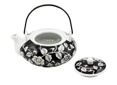 Porcelain teapot with the metal holder, China  # 93806