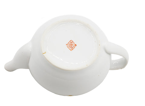 Chinese vintage porcelain teapot (crack under the)  # 93820