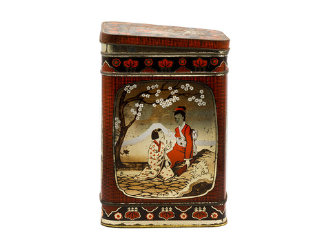 Chinese Vintage tin tea caddy  # 93826