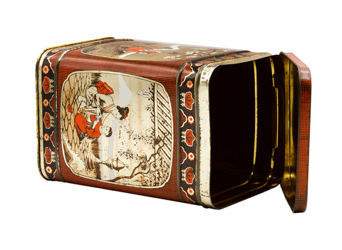 Chinese Vintage tin tea caddy  # 93826