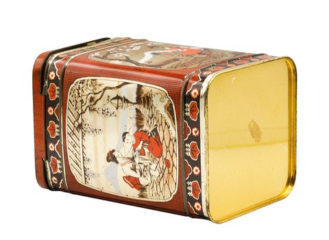 Chinese Vintage tin tea caddy  # 93826