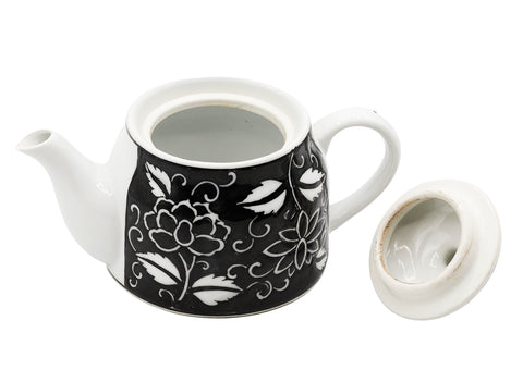 Chinese porseleinen theepot (kleine barst) # 93832