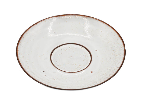 Keramische theekop met schoteltje (met barst) # 93839