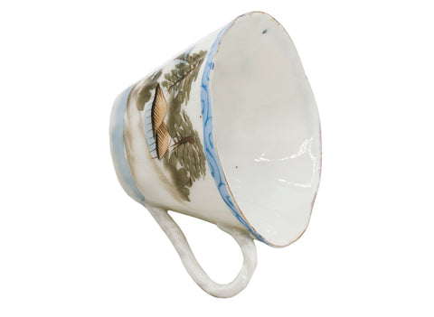 Japanese eggshell porcelain tea cup with the saucer  # 93842