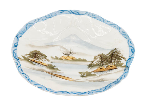 Japanese eggshell porcelain tea cup with the saucer  # 93842