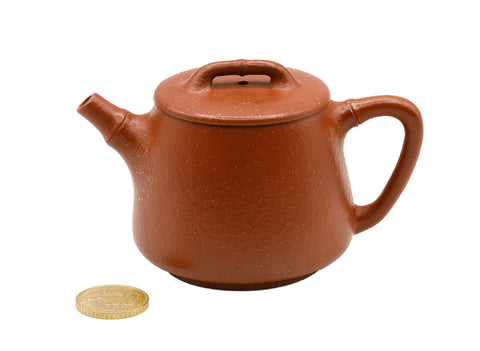 Bamboo Knot Red Clay Yixing Teapot # 93621 160 ml
