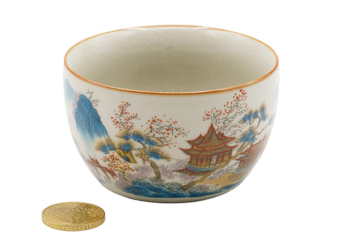 Theekopje met traditioneel Chinees schilderachtig ontwerp (140 ml) # 93456, 160 ml