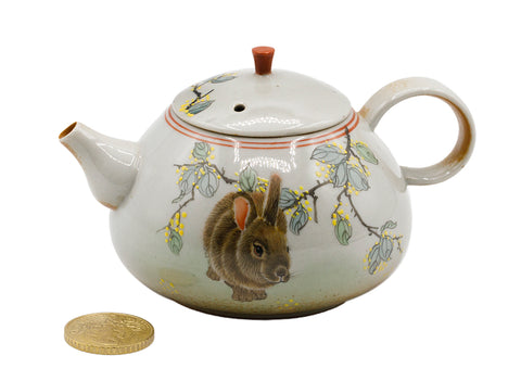 Handbeschilderde keramische theepot # 93472