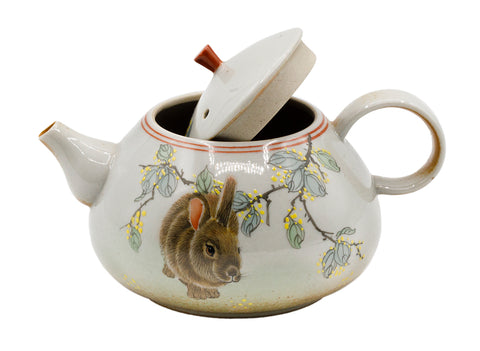 Handbeschilderde keramische theepot # 93472