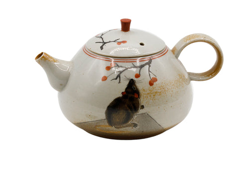 Met de hand beschilderde keramische theepot # 934722