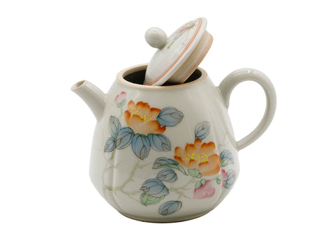 Met de hand beschilderde keramische theepot # 934744