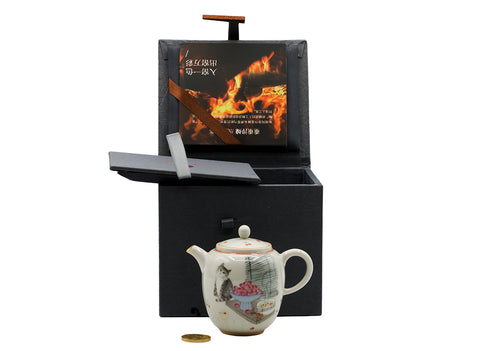 Tetera de cerámica pintada a mano # 934744