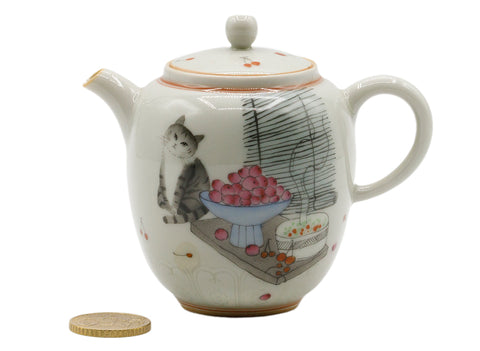Hand-painted ceramic teapot # 934751