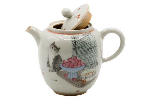 Tetera de cerámica pintada a mano # 934744