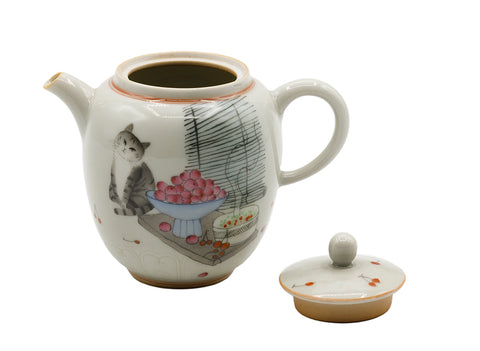 Tetera de cerámica pintada a mano # 934744