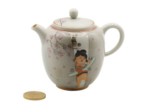 Hand-painted ceramic teapot # 934761