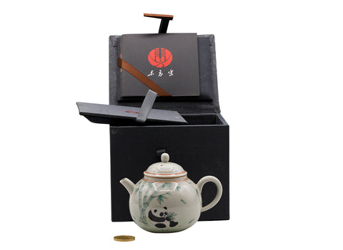 Met de hand beschilderde keramische theepot # 934773