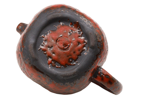 Koraalrode keramische theepot # 93462, 100 ml