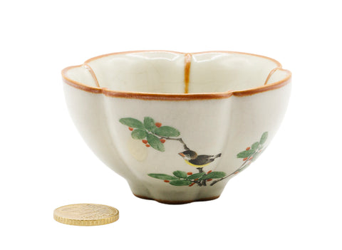 Met de hand beschilderde bloemige theekop # 934782