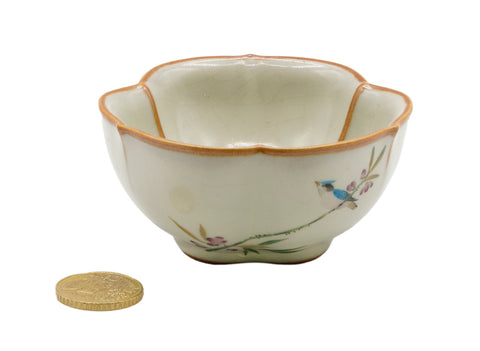 Met de hand beschilderde bloemige theekop # 934782