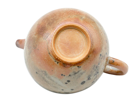 Keramische theepot met aardse tinten en gestructureerde glazuur # 934812