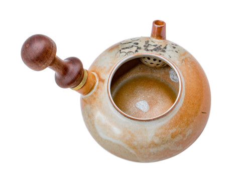 Shino geglazuurde theepot met zijhandvat # 934823