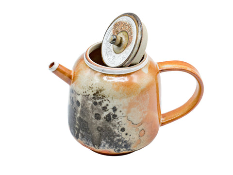 Teiera Yakiba smaltata Shino con argento aggiunto # 93483, 155 ml