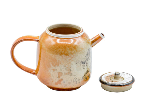 Teiera Yakiba smaltata Shino con argento aggiunto # 93483, 155 ml