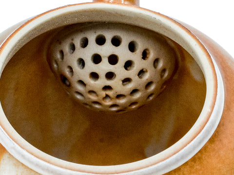 Teiera Yakiba smaltata Shino con argento aggiunto # 93483, 155 ml