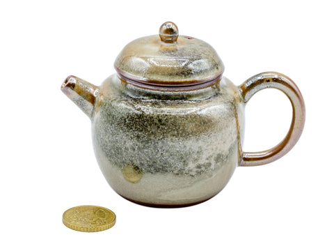 Keramische theepot met imitatie Shino Yaki glazuur # 93484, 120 ml