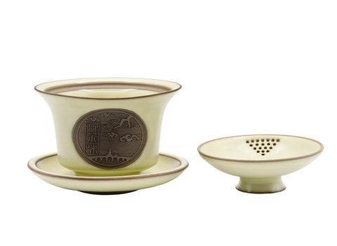 Gaiwan met ingebouwde zeefdeksel # 93441, 140 ml