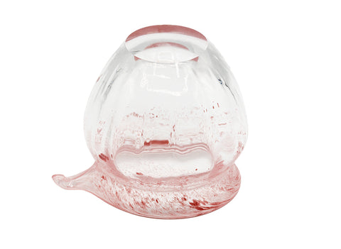 Pink decorated Glass pitcher for tea