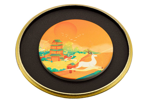Round tea table for Gongfu tea ceremony, tea tray, chaban, # 93507