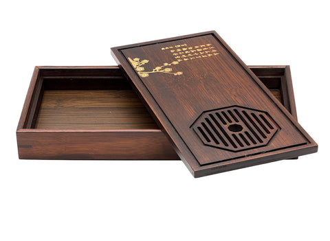 Table à thé pour cérémonie du thé Gongfu, plateau à thé, chaban, bambou # 93492