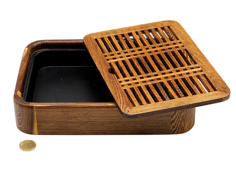 Tea table for Gongfu tea ceremony, tea tray, chaban - plastic / bamboo # 93498
