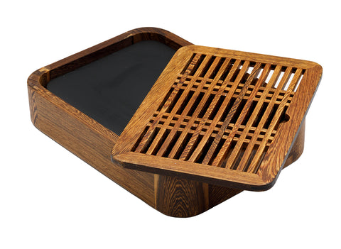 Tea table for Gongfu tea ceremony, tea tray, chaban - plastic / bamboo # 93498
