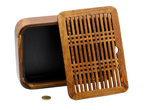 Tea table for Gongfu tea ceremony, tea tray, chaban - plastic / bamboo # 93498