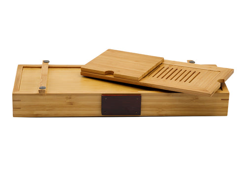 Tea table for Gongfu tea ceremony, tea tray, chaban, bamboo # 93336
