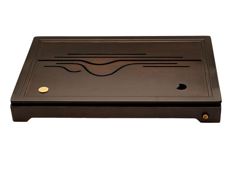 Table à thé Mountain View pour cérémonie du thé Gongfu, plateau à thé, chaban, bambou # 93494