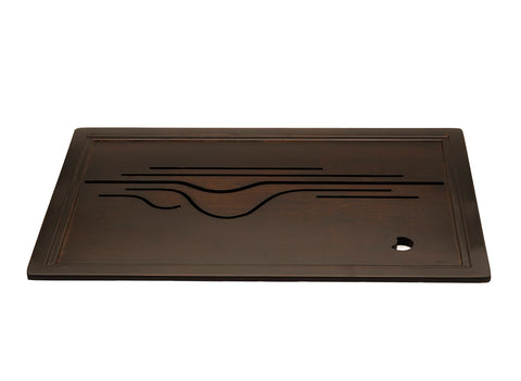 Table à thé Mountain View pour cérémonie du thé Gongfu, plateau à thé, chaban, bambou # 93494