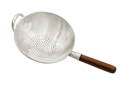 Pot-Shaped Tin Filter with Wooden Handle # 93229